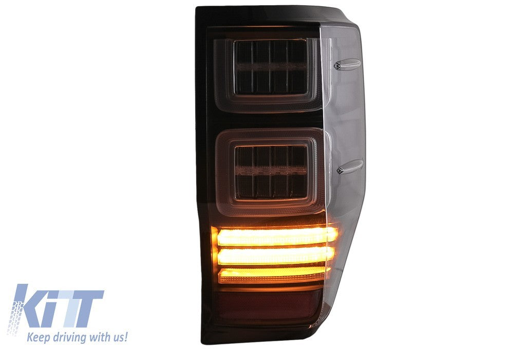 KT Pair LED Sequential Rear Lights Tail Lamps Ford Ranger 12-18 Dynamic LHD