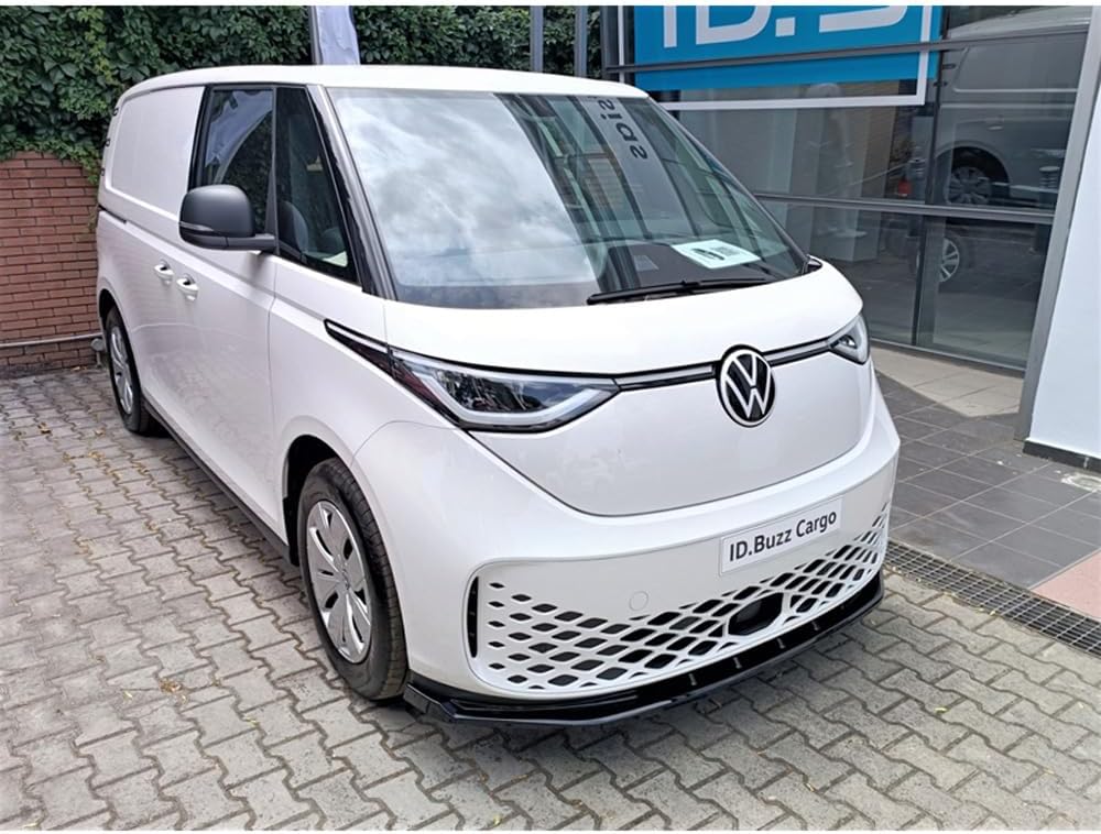 Motordrome Front spoiler compatible with Volkswagen ID.Buzz (Bus/Cargo) 2022- (ABS Gloss Black)