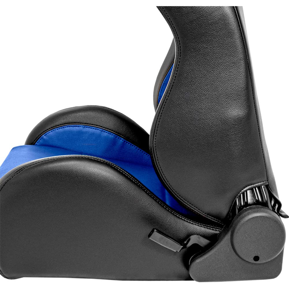 AutoStyle Sport seat 'Classic' - Black Synthetic leather - Non-reclinable back-rest - incl. slides