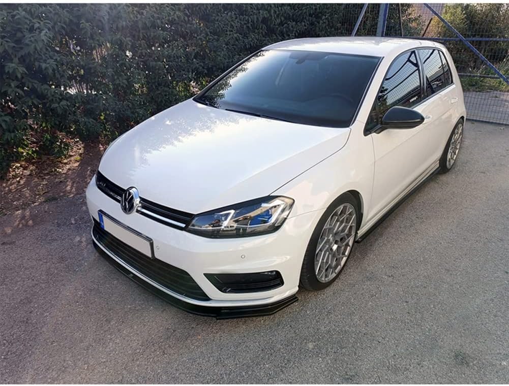 Motordrome Set side skirts compatible with Volkswagen Golf VII R / R-Line 2012-2017 (ABS Glossy black)