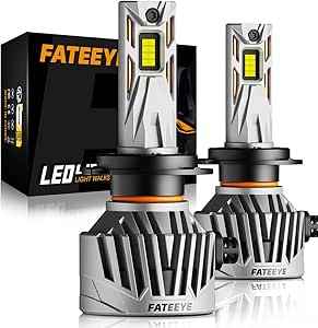 H7 LED Headlight Bulbs - 600% 38000LM 130W H7 Headlight Bulb Conversion Kit,6500K White Light LED Bulb with Fan,Plug and Play,IP68 Waterproof, Pack of 2