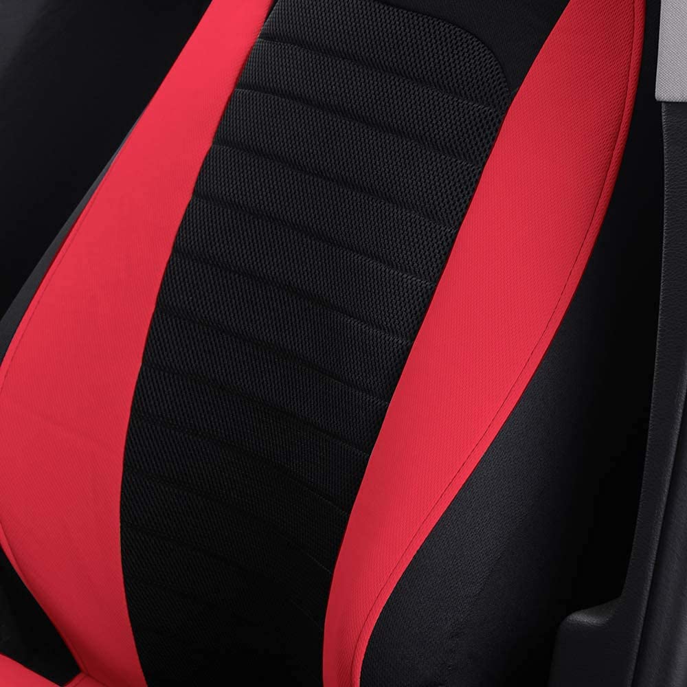 AUTOYOUTH Car Seat Covers Simple Bucket Style Universal Front Pair Fit for Car Truck SUV Van Seat Covers Car Seat Protector, Beige