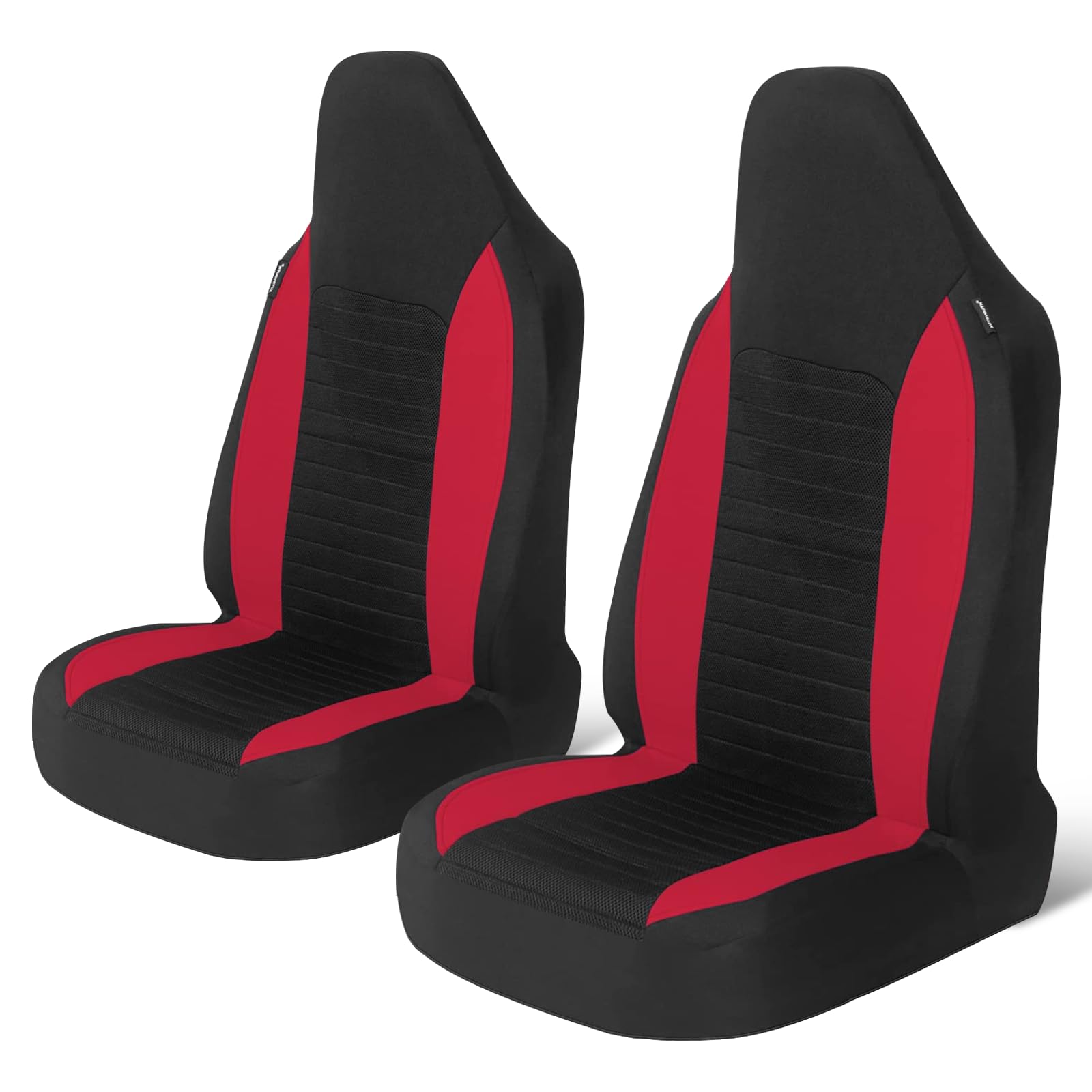 AUTOYOUTH Car Seat Covers Simple Bucket Style Universal Front Pair Fit for Car Truck SUV Van Seat Covers Car Seat Protector, Beige