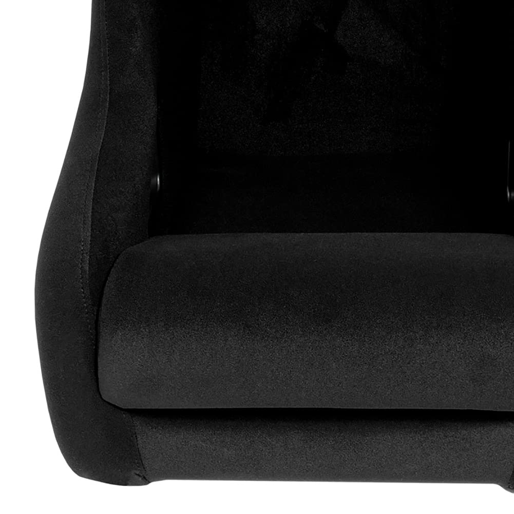 AutoStyle Sport seat 'Classic' - Black Synthetic leather - Non-reclinable back-rest - incl. slides