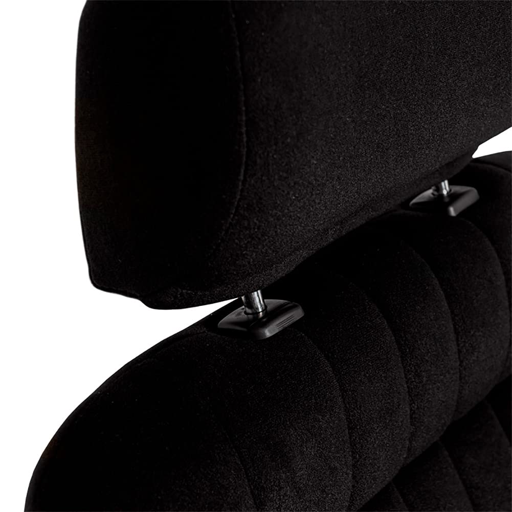 AutoStyle Sport seat 'Classic' - Black Synthetic leather - Non-reclinable back-rest - incl. slides