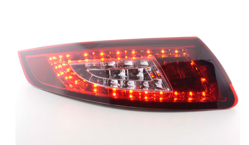FK Pair LED Rear Lights Porsche 911 type 997 05-09 red / clear Lightbar LHD GT3