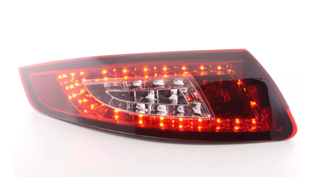 FK Pair LED Rear Lights Porsche 911 type 997 05-09 red / clear Lightbar LHD GT3