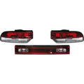 AS Set LED DRL Rear Lights Nissan Silvia S13 180SX Red Clear 3-pieces