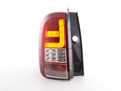 D. Duster 2010 to 2017 Pair of Rear Lights Red Chrome LED-33812116