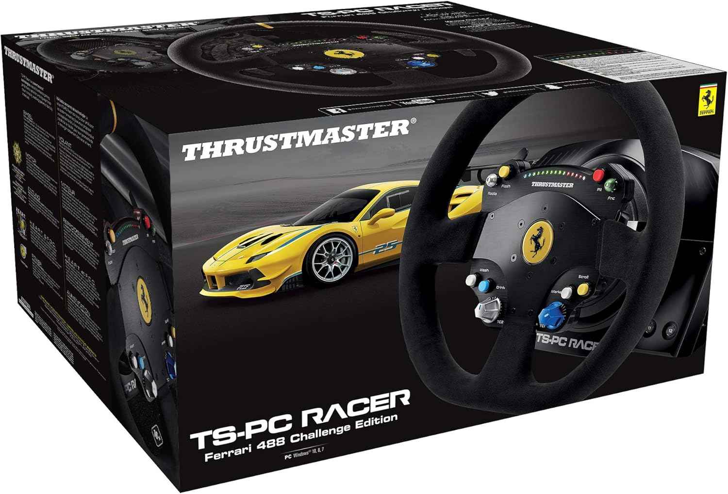Thrustmaster TS-PC Racer Ferrari 488 Challenge Edition - Force Feedback Racing Wheel for PC