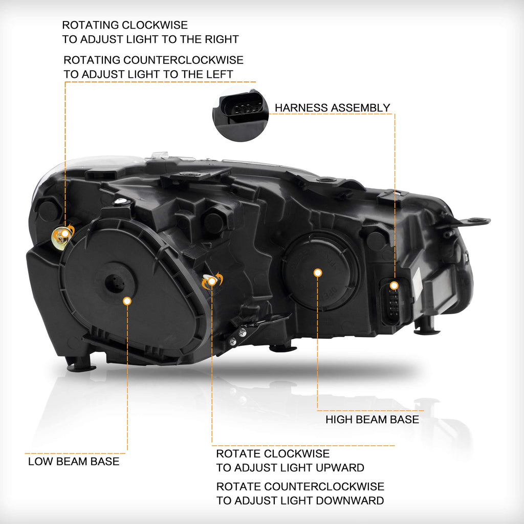 VLAND LED Tail Lights Fit for 2008-2013 Volkswagen Golf 6 MK6 TSI TDI GTD R(not for GTI/Variant/Cabriolet), Rear Lights with Sequential Turn Signal Indicators, E-mark, Red Smoked