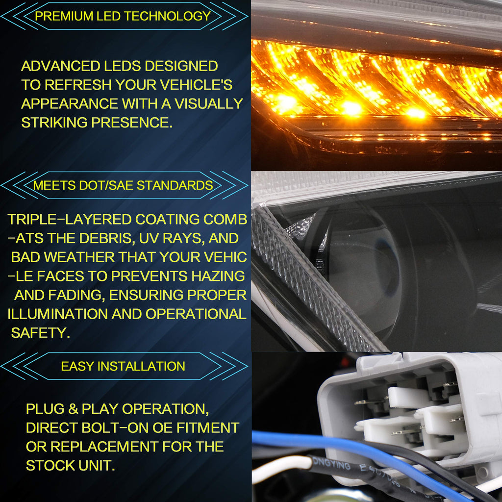 VLAND LED Tail Lights Compatible with Toyota 86 GT86 2012-2020/Subaru BRZ 2013-2020/Scion FR-S 2013-2020, Full LED Rear Light with Sequential Indicator, Red White Lens