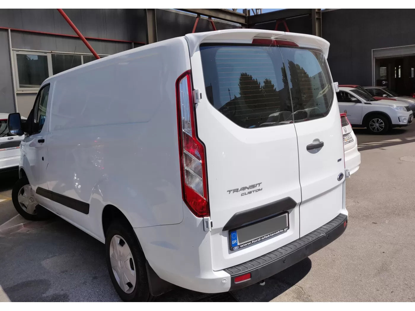 Motordrome Design Rear Wing Roof Spoiler V1 Barn Doors Ford Transit Custom Mk1 2012-2023 PU