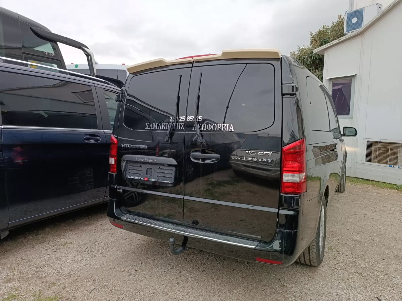 Motordrome Design Rear Wing Roof Spoiler Barn Doors Mercedes Vito W447 2014+ PU
