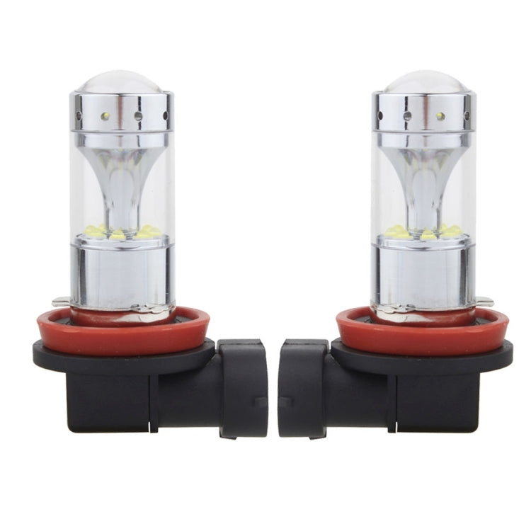 2 PCS H8/H11 60W 1200 LM 6000K Car Fog Lights with 12 CREE XB-D LED Lamps, DC 12V