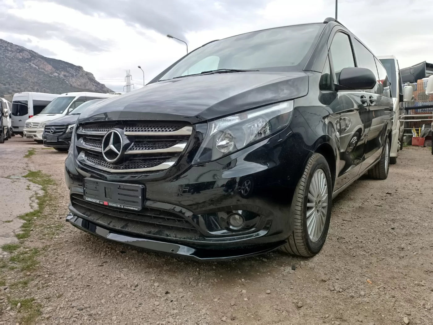 Motordrome Design Front Bumper Splitter Lower Valance Mercedes Vito W447 2014+ ABS Plastic