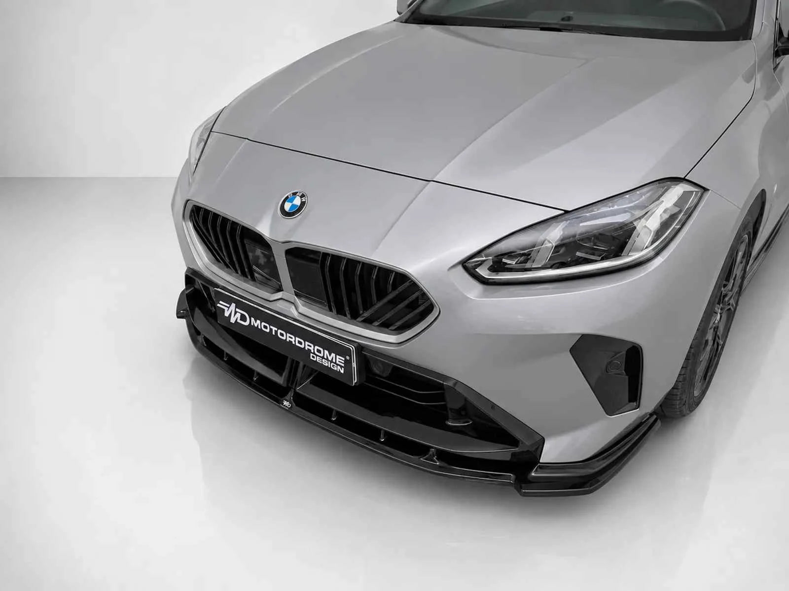 Motordrome Front Splitter V.1 BMW 2 Series Gran Coupe F74 M-Pack / M235i - Gloss Black