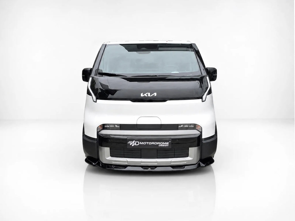 Motordrome Front Splitter Kia PV5 Cargo Gloss Black - 3/4 front view