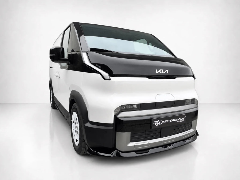 Motordrome Front Splitter Kia PV5 Cargo Gloss Black - Front straight on