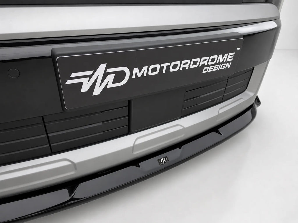 Motordrome Front Splitter Kia PV5 Cargo Gloss Black - Front detail