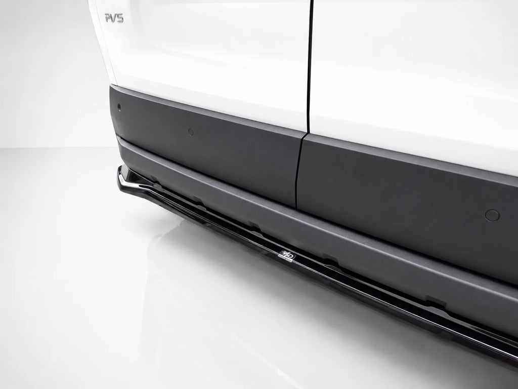 Motordrome Rear Splitter Kia PV5 Cargo Gloss Black - Low angle rear