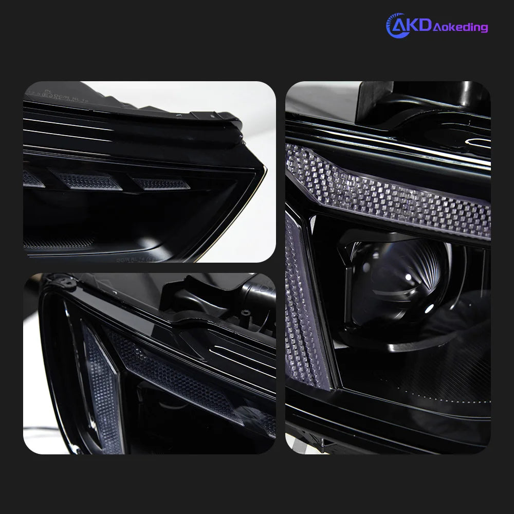 Car For Audi A3 8V 2013-2016 Sedan S3 Hatchback RS3 Headlights Drl Hella Led Bi Xenon Bulb Fog Lights Car Accessory Head Lamp