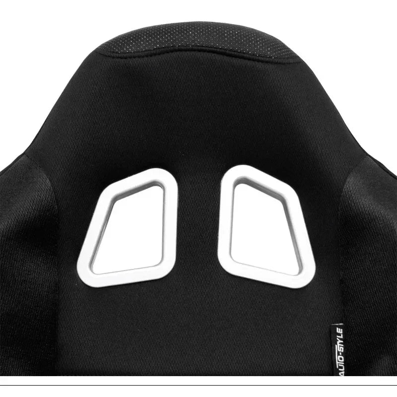 ATST x1 Fixed Back Drift Track Bucket Seat Black Car Van Bus Sim + base mounted slide runners