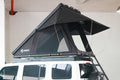 WEIER Aluminum Clamshell Hard Shell Triangle Roof Top Tent 2P + Mattress Ladder