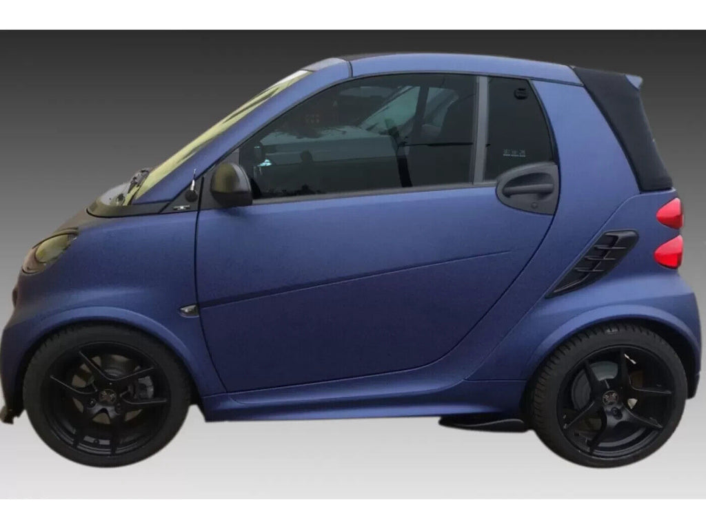 Motordrome Design Side Air Scoops Intake Vents Smart Fortwo 451 ABS Gloss Black