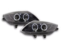 FK LED DRL Angel Eye Halo Ring Headlights BMW Z4 E85 E86 03-08 Black LHD