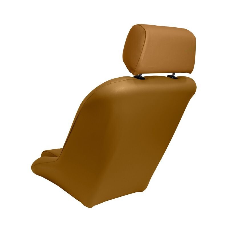 AS x2 Univ Classic Car Retro Kit Sports Fixed Back Bucket Seats Beige inc slides