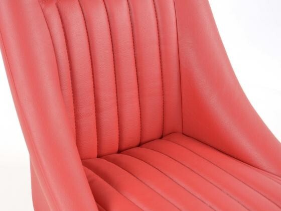 FK Pair Classic Retro Kit Car Bucket Sports Seats - Red Piping + slide run