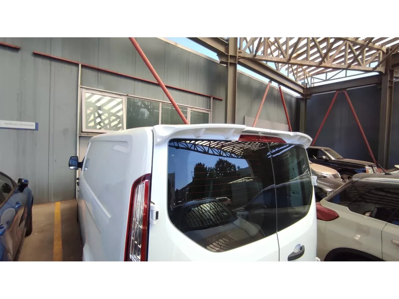 Motordrome Rear Wing Boot Roof Spoiler Barn Doors Ford Transit Custom Mk1 12-23