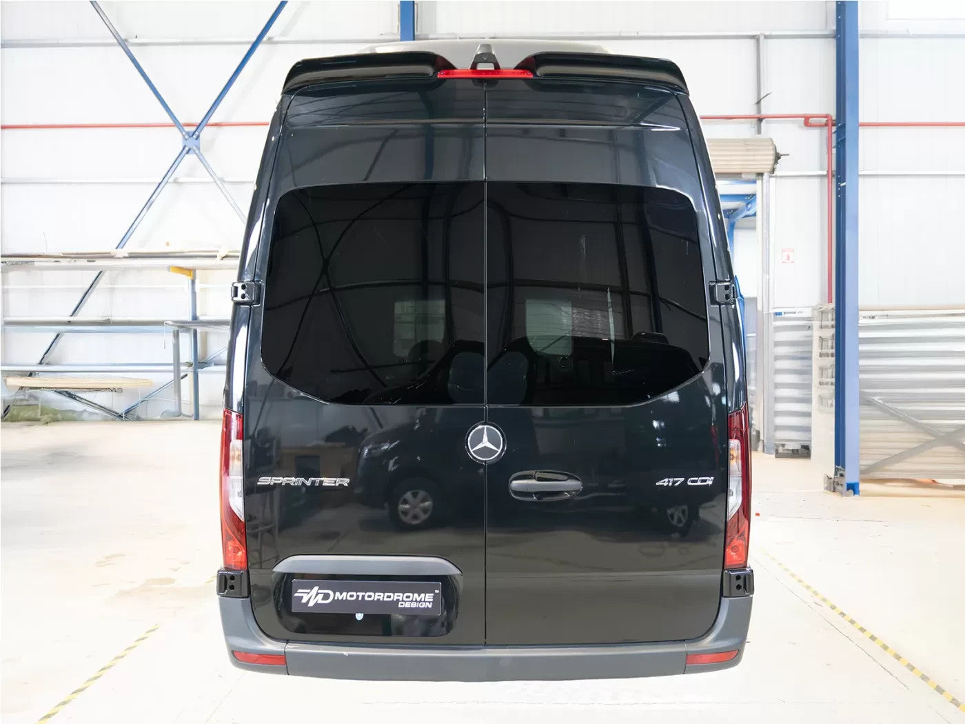 Motordrome Design Roof Spoiler Rear Wing Sprinter H2 Mk2 Mk3 VW Crafter H2 Mk1