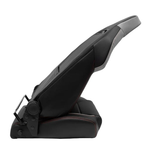 ATST x1 Universal Car Van Camper Sim Bucket Seat Black Synth Leather Grey Suede