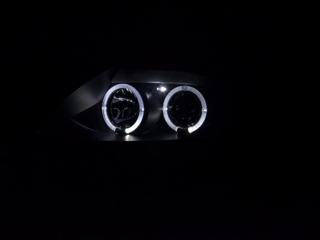 FK LED DRL Angel Eye Halo Ring Headlights BMW Z4 E85 E86 03-08 Black LHD