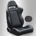 Jiabeir Black Sports Car Racing Sim Bucket Seat JBR1019B