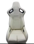 Jiabeir White Sports Car Racing Sim Bucket Seat JBR1088