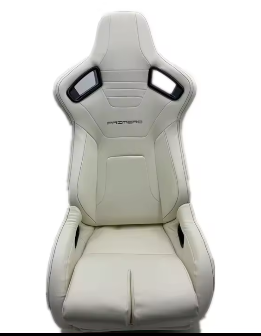 Jiabeir White Sports Car Racing Sim Bucket Seat JBR1088