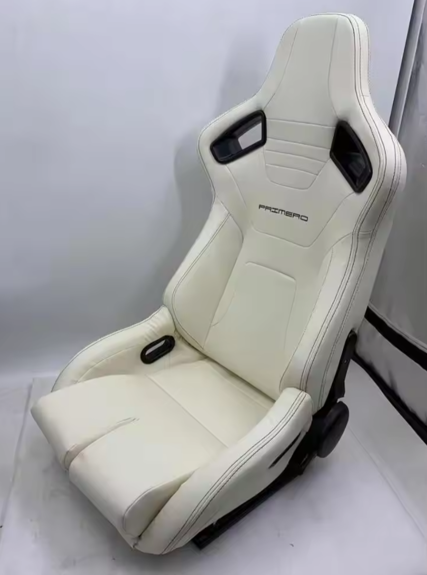 Jiabeir White Sports Car Racing Sim Bucket Seat JBR1088
