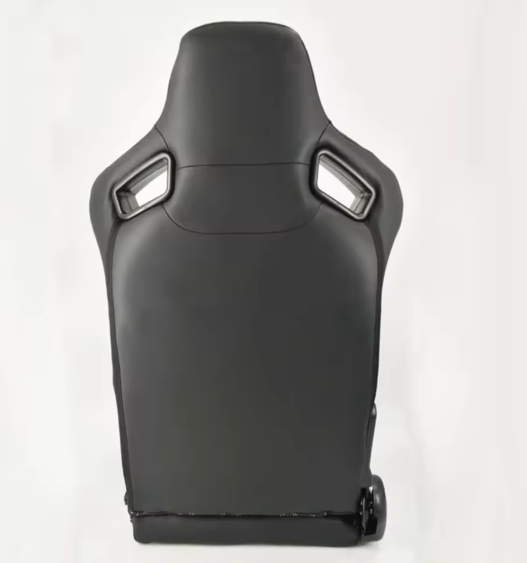 Jiabeir Black Quilted Diamond Stitch Sports Car Racing Sim Bucket Seat JBR1054C