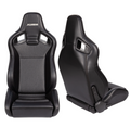 Jiabeir Black Sports Car Racing Sim Bucket Seat JBR1039RM