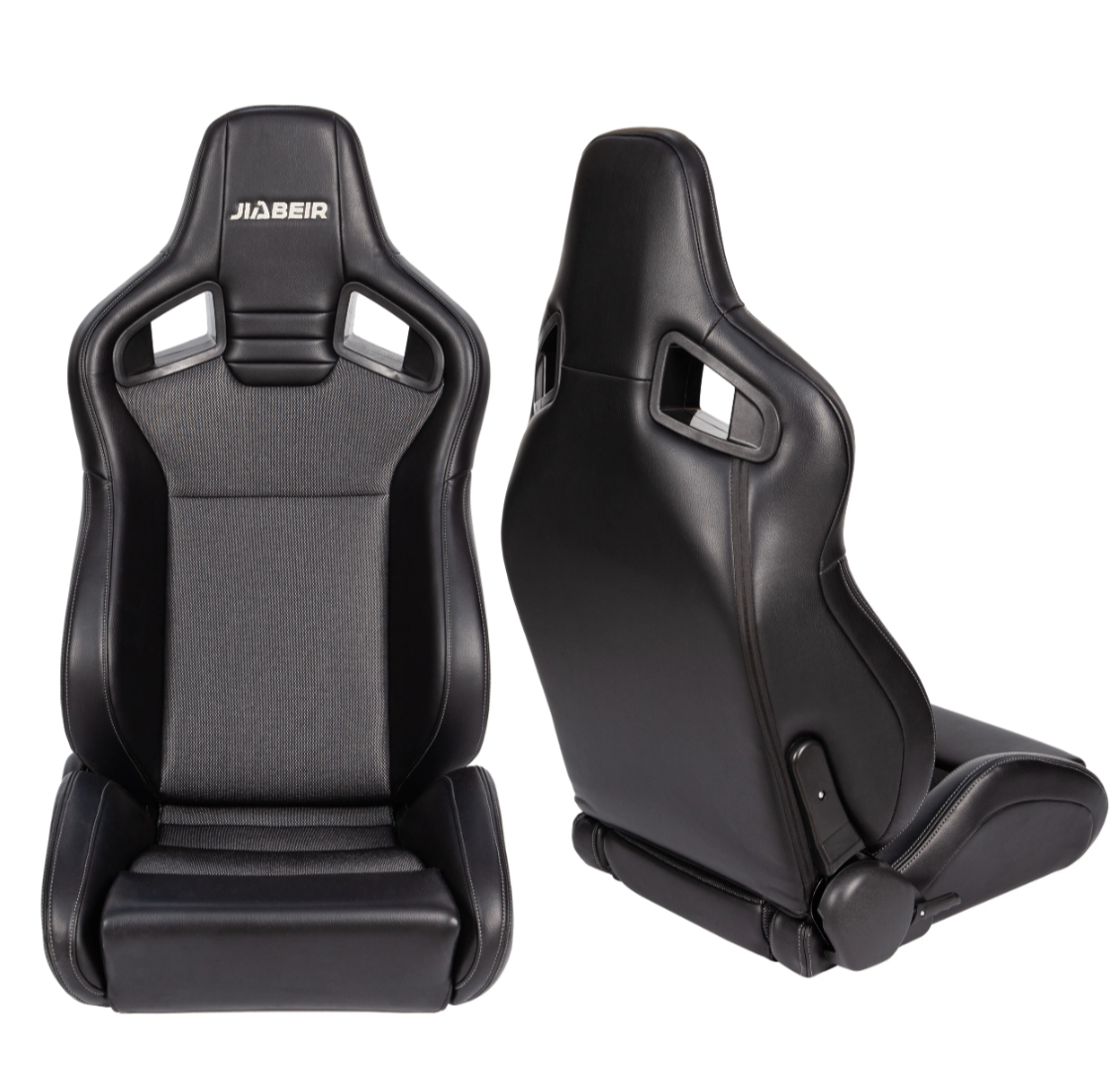 Jiabeir Black Sports Car Racing Sim Bucket Seat JBR1039RM